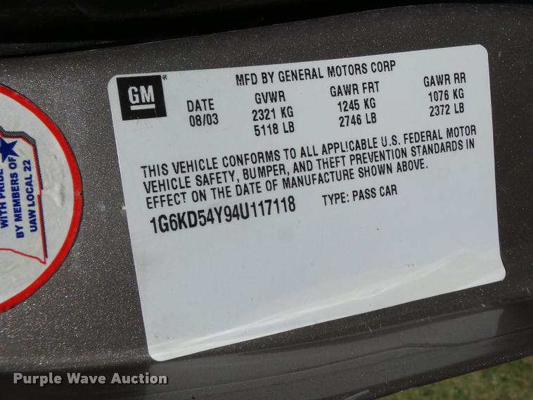 image for item DB5788 2004 Cadillac DeVille