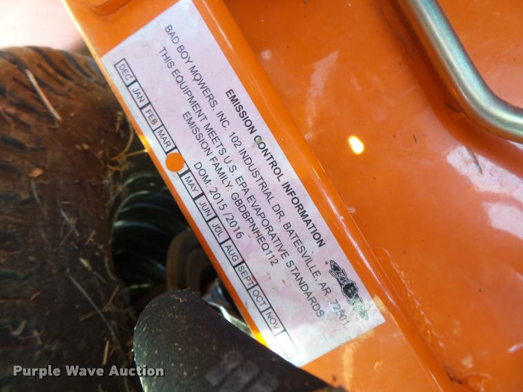 image for item DF9307 Bad Boy Outlaw riding lawn mower