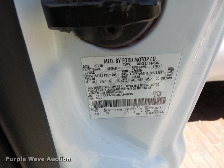 image for item DJ9539 2011 Ford F250 Super Duty pickup truck