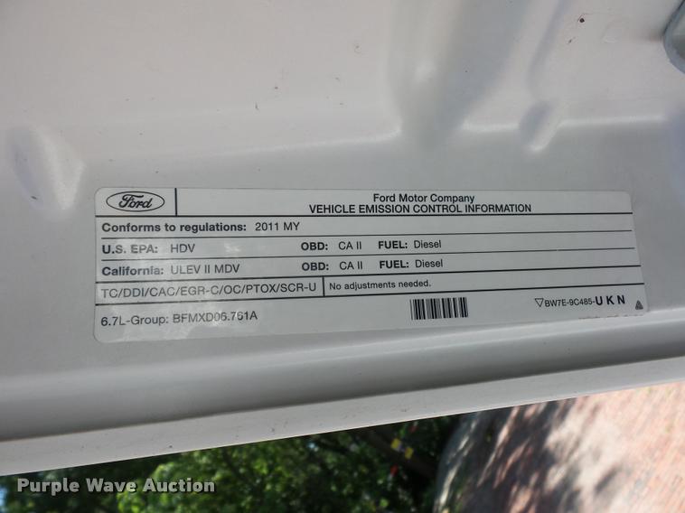 image for item DJ9539 2011 Ford F250 Super Duty pickup truck