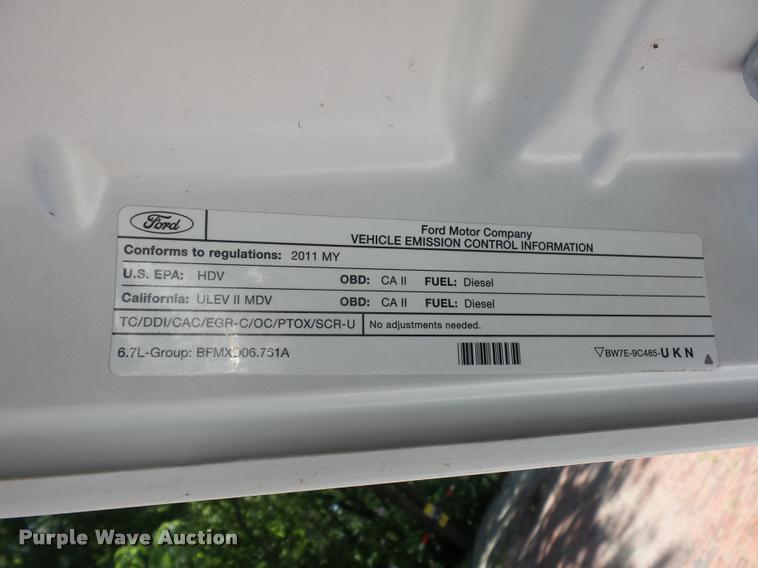 image for item DJ9539 2011 Ford F250 Super Duty pickup truck