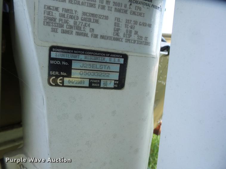 image for item DJ9556 Lowe Commander boat and trailer