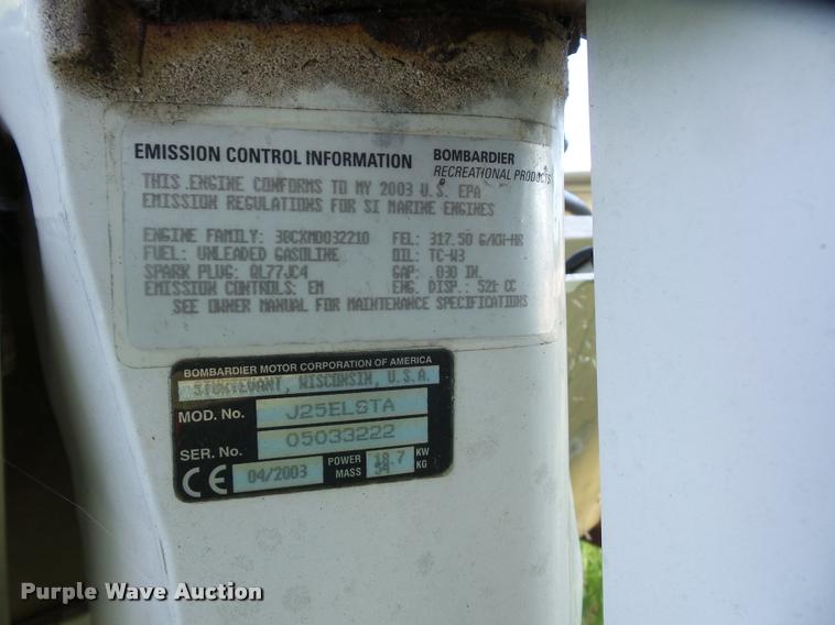 image for item DJ9556 Lowe Commander boat and trailer