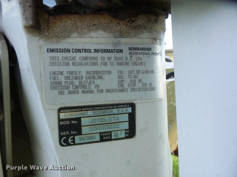 image for item DJ9556 Lowe Commander boat and trailer