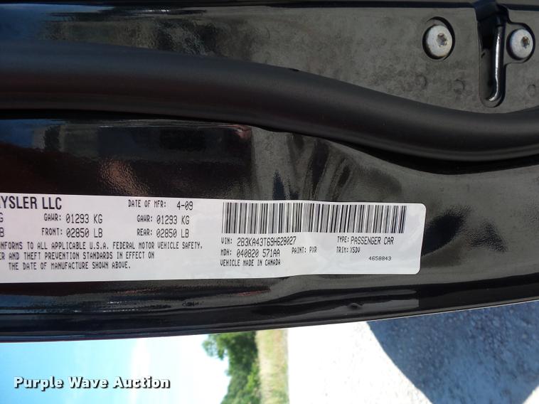 image for item DJ9565 2009 Dodge Charger