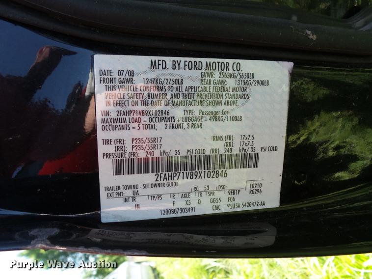 image for item DJ9577 2009 Ford Crown Victoria Police Interceptor