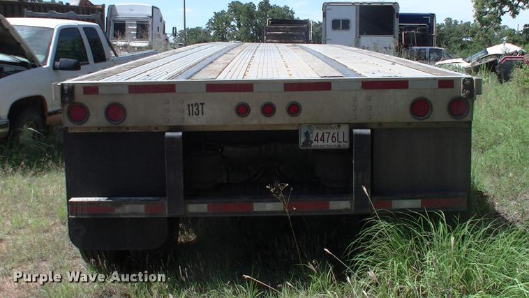 image for item DK9672 1996 Transcraft Eagle W2 48X96 flatbed trailer