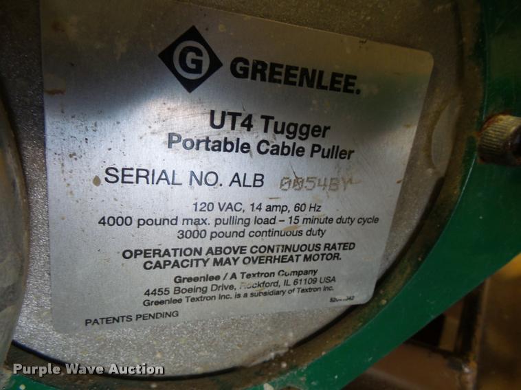 image for item DL9574 Greenleaf GLT4000 cable puller