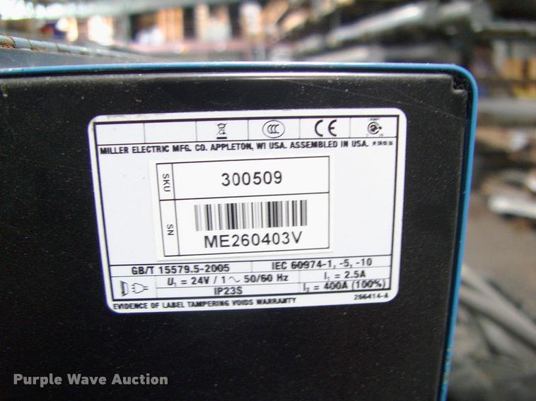 image for item DP9257 Miller Alum Power 450 MPa welder
