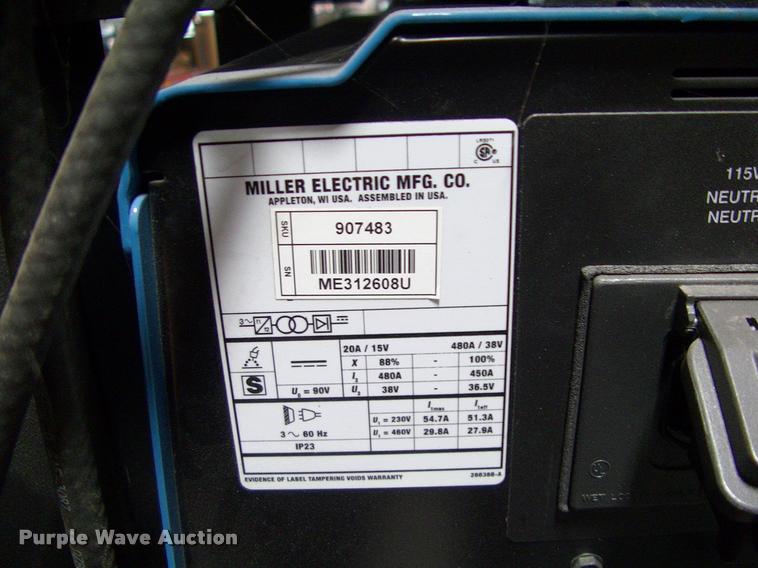 image for item DP9257 Miller Alum Power 450 MPa welder