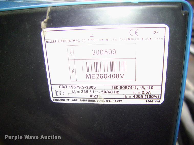 image for item DP9258 Miller Alum Power 450 MPa welder