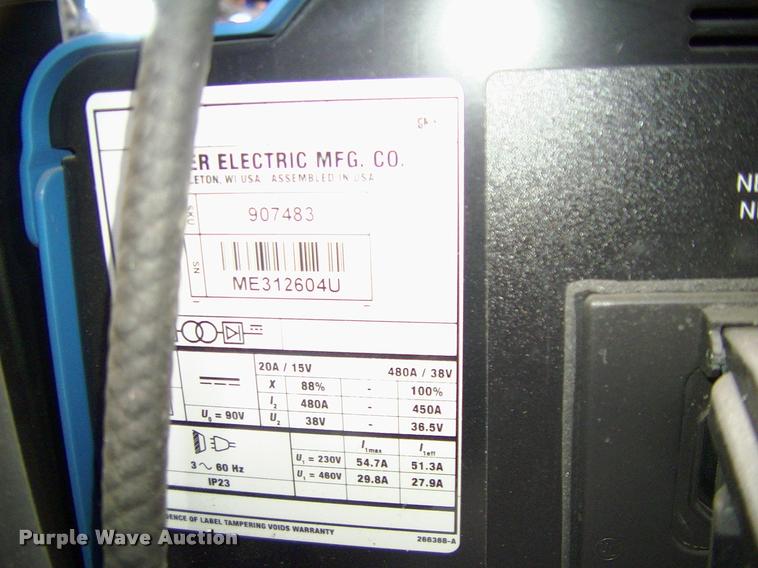 image for item DP9258 Miller Alum Power 450 MPa welder