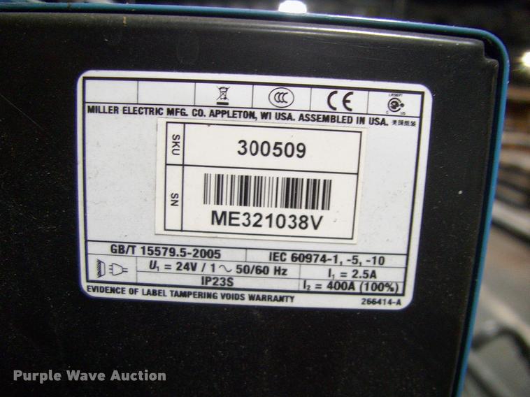 image for item DP9260 Miller Alum Power 450 MPa welder