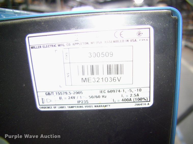 image for item DP9261 Miller Alum Power 450 MPa welder