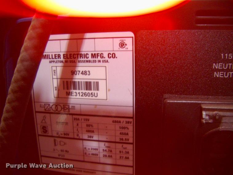 image for item DP9261 Miller Alum Power 450 MPa welder