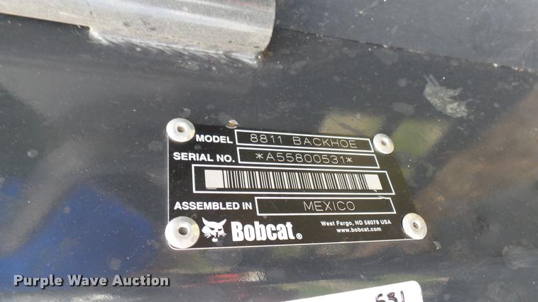 image for item DR9687 Bobcat 8811 backhoe attachment