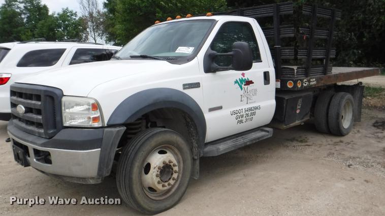 image for item K5935 2006 Ford F550 Super Duty XL dump flatbed truck