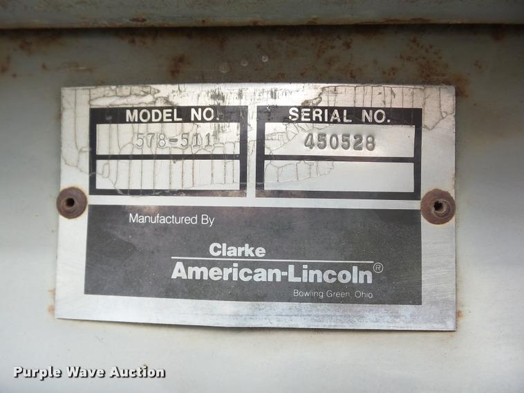 image for item K6467 Clark American-Lincoln 220 sweeper