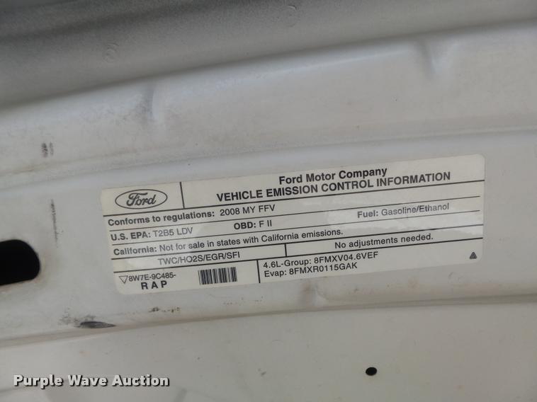 image for item K7601 2008 Ford Crown Victoria Police Interceptor