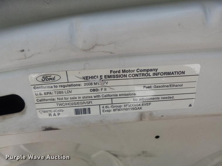 image for item K7603 2008 Ford Crown Victoria Police Interceptor