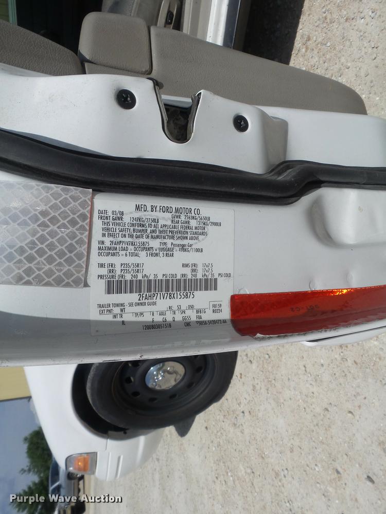 image for item K7603 2008 Ford Crown Victoria Police Interceptor