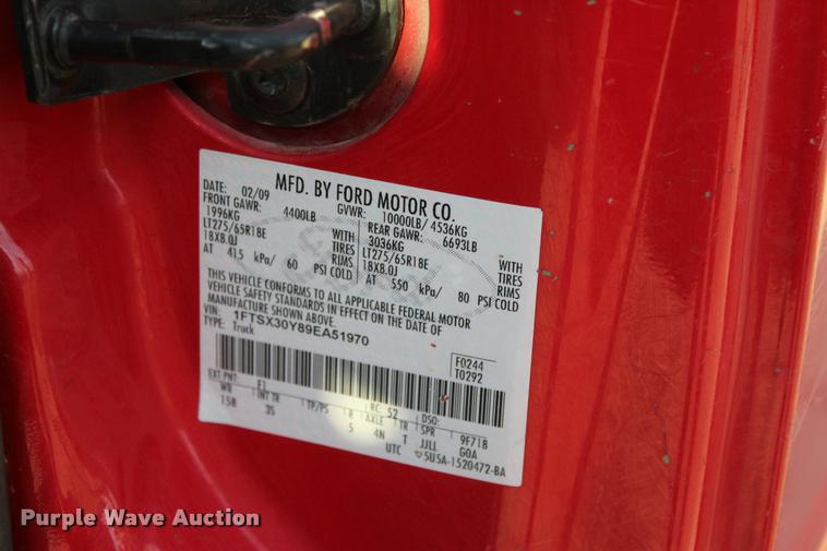 image for item L3168 2009 Ford F350 Super Duty XLT SuperCab pickup truck