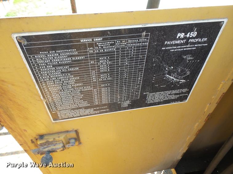 image for item DA1539 1986 Caterpillar PR-450 pavement profiler