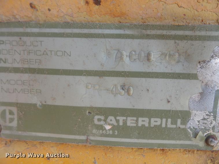 image for item DA1539 1986 Caterpillar PR-450 pavement profiler