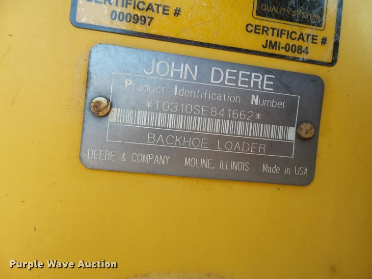 image for item DA3552 1998 John Deere 310SE backhoe