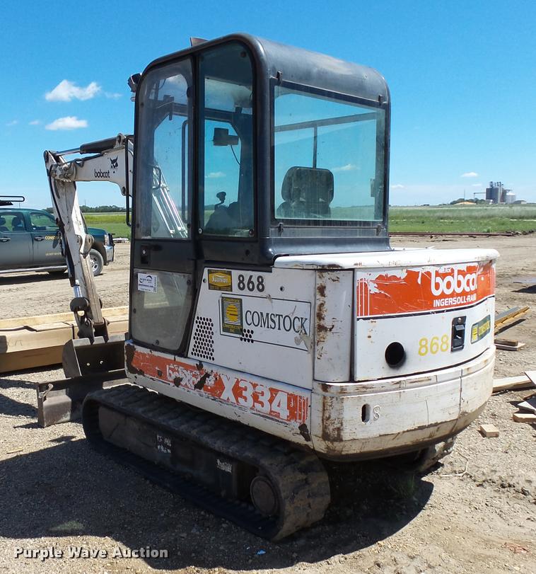 image for item DA3554 1999 Bobcat 334 compact excavator
