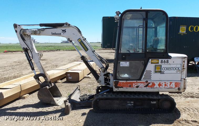 image for item DA3554 1999 Bobcat 334 compact excavator