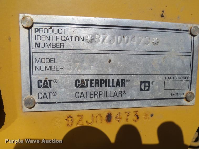 image for item DA3555 1997 Caterpillar 960F wheel loader