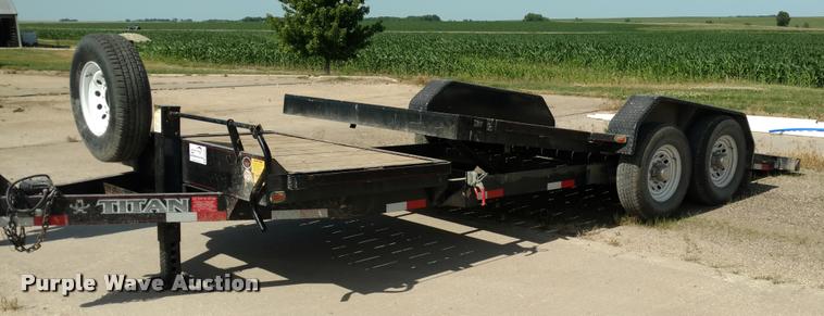 image for item DA5584 2014 Titan tilt deck equipment trailer