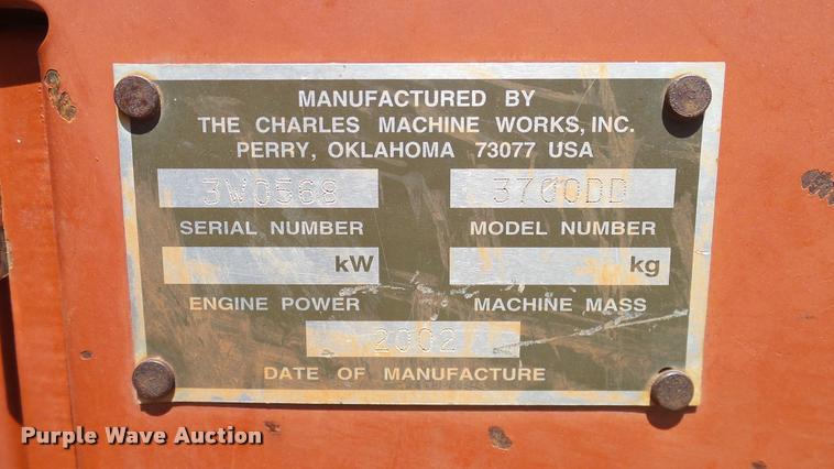 image for item DA6159 2002 Ditch Witch 3700DD trencher