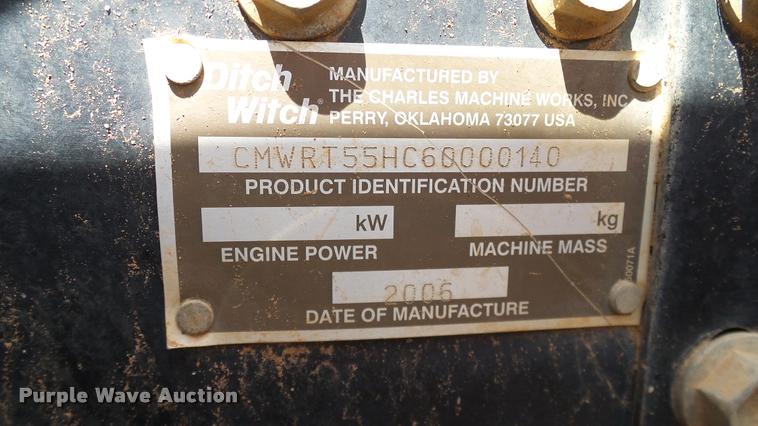 image for item DA6162 2006 Ditch Witch RT55 trencher