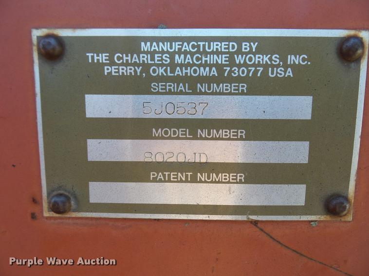 image for item DA6468 1992 Ditch Witch 8020 trencher