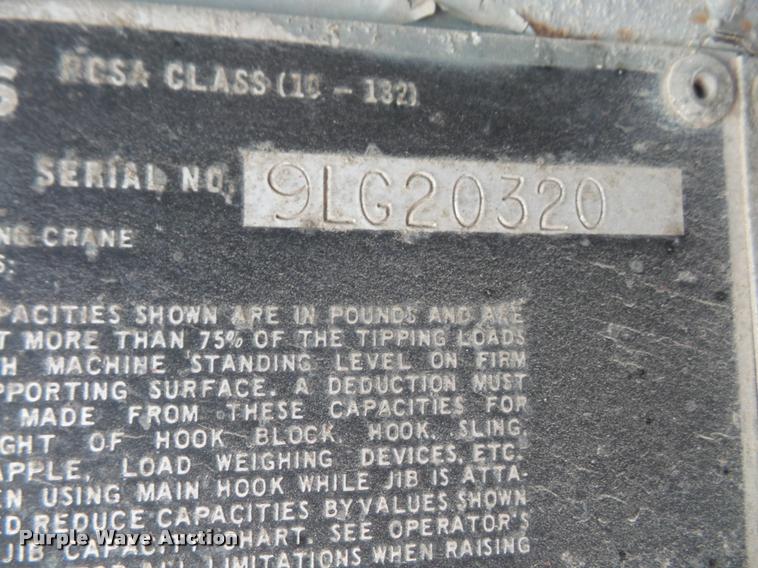 image for item DA6499 1975 Link Belt LS-108B crane