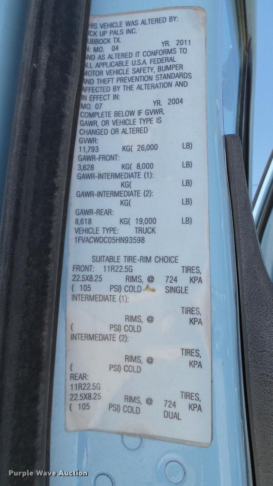 image for item DA6793 2005 Freightliner Business Class M2 winch truck