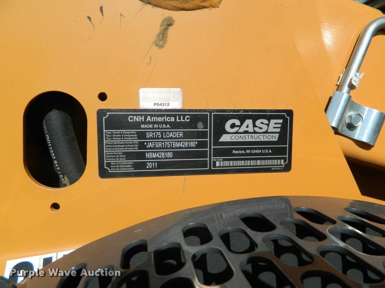 image for item DB1043 2011 Case SR175 skid steer