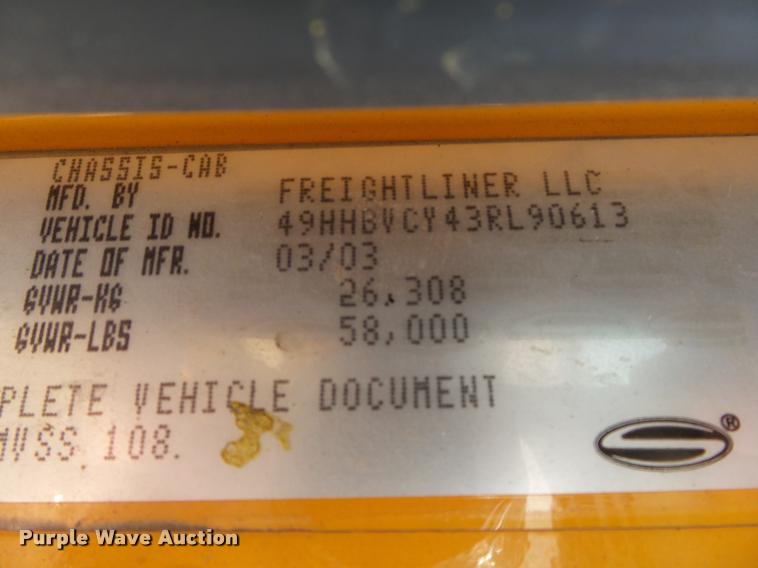 image for item DB7471 2003 Sterling Condor paint striper truck