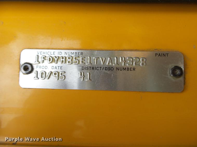 image for item DB7484 1996 Ford CFT8000 M-B807P paint striping truck