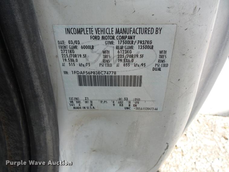 image for item DJ9597 2003 Ford F350 bucket truck