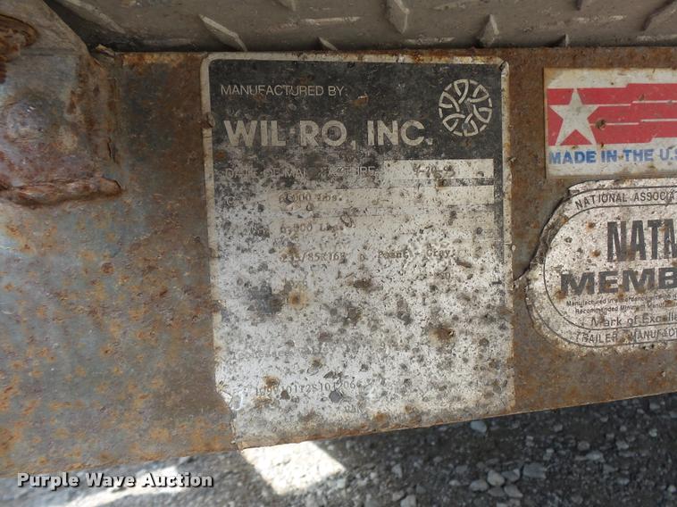 image for item DJ9598 1995 Wil-Ro Inc. office trailer