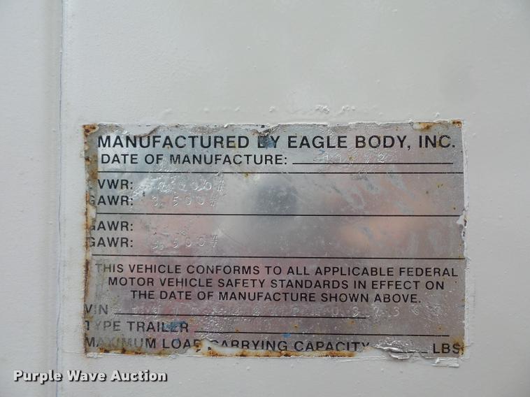 image for item DJ9600 1993 Eagle office trailer