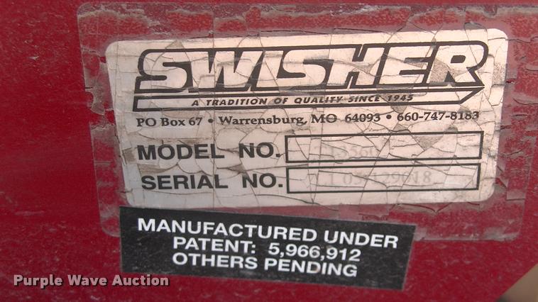 image for item DK9679 Swisher 13560 finish mower