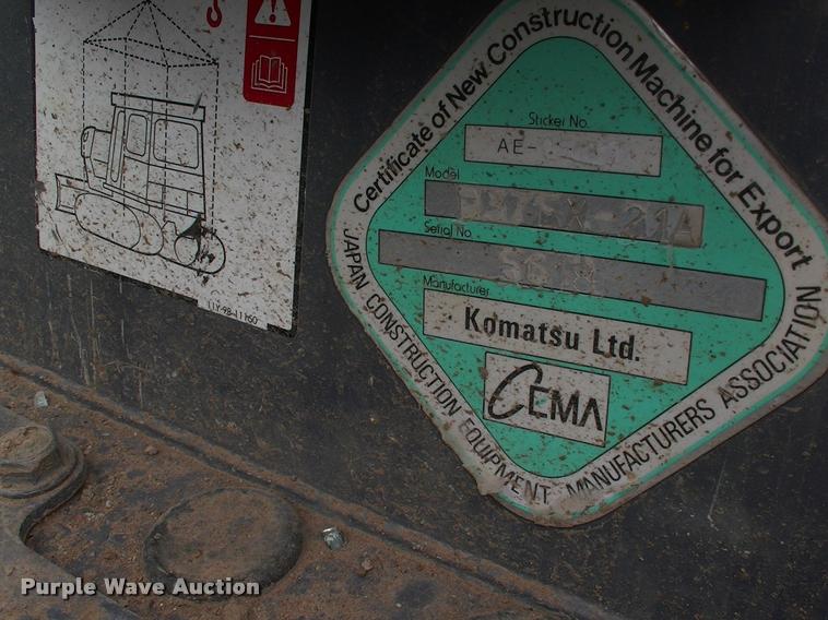 image for item DK9708 2005 Komatsu 37EX dozer