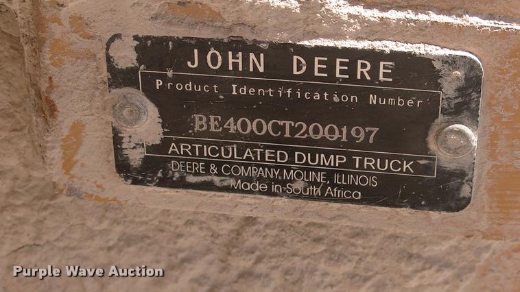 image for item DK9729 2000 John Deere 400C articulated haul truck