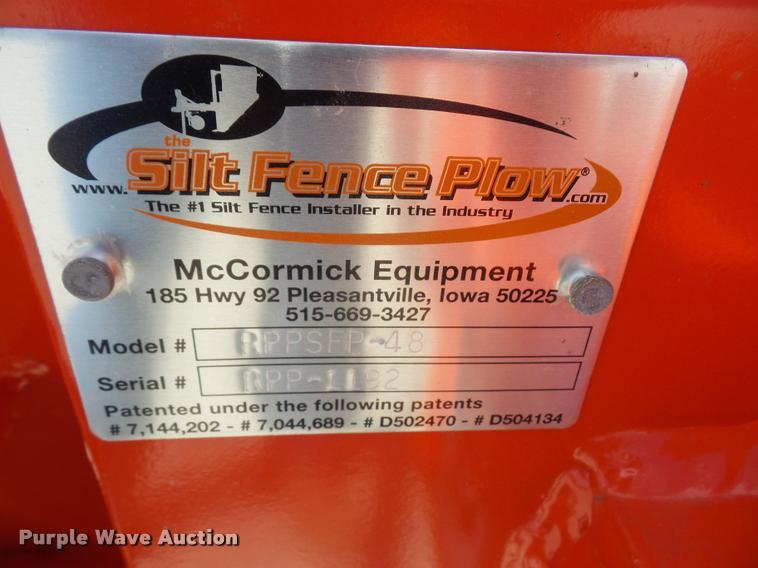 image for item DL9564 Silt fence plow