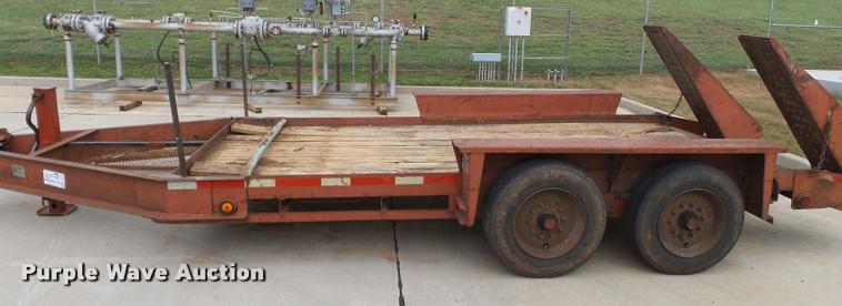 image for item K3267 2000 Belshe T-16 equipment trailer