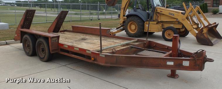 image for item K3267 2000 Belshe T-16 equipment trailer